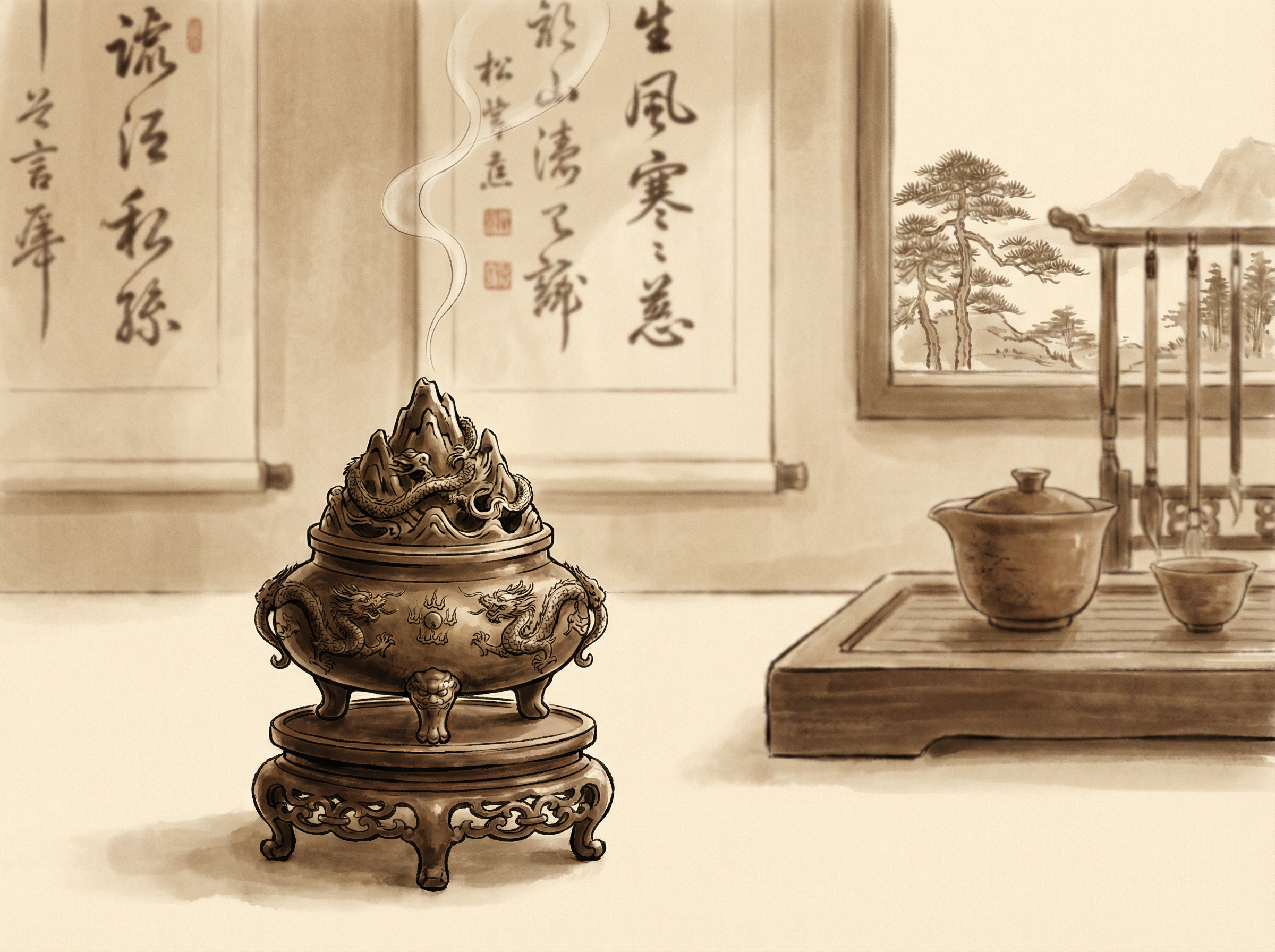 东升国际 - 焚香静思与自我反省